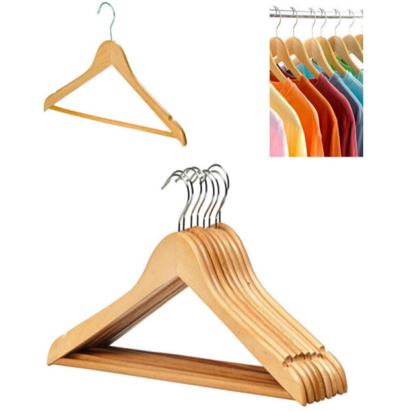 20 x Wooden Hangers Cloth Coat Suit