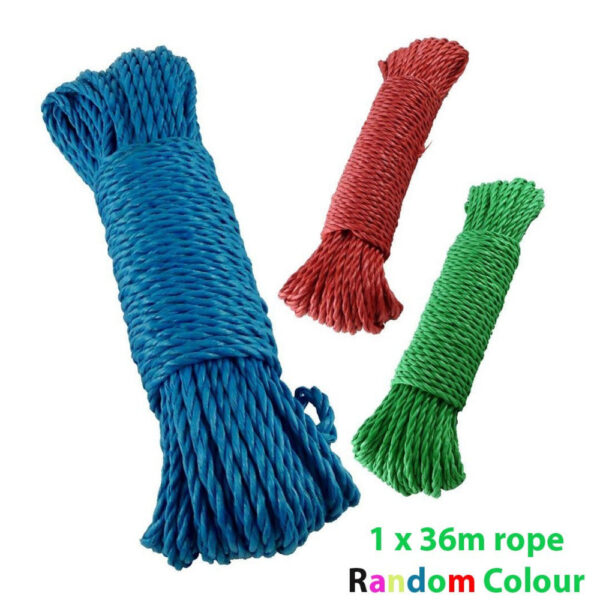 36m Washing Line Nylon Rope