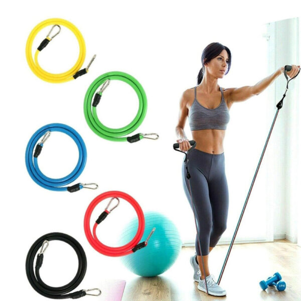 11Pcs Set Resistance Bands Yoga Exercise